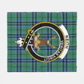 Clan Keith Ancient Tartan Kariert Fleecedecke (Vorderseite (Horizontal))