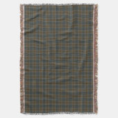 Clan Keith Brown und Steel Blue Weathered Tartan Decke (Vorderseite Vertikal)