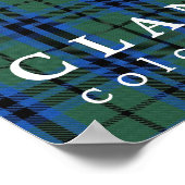 Clan Keith Colors of Scotland Tartan Poster (Ecke)