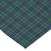 Clan Keith Dark Blue und Green Modern Tartan Kurzer Tischläufer (Ecke)
