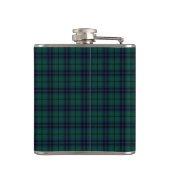 Clan Keith Dark Green Modern Scottish Tartan Flachmann (Rückseite)