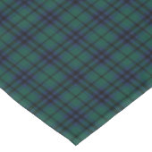 Clan Keith Dark Green Modern Scottish Tartan Tischdecke (Schrägansicht)