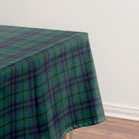 Clan Keith Dark Green Modern Scottish Tartan Tischdecke (Beispiel)