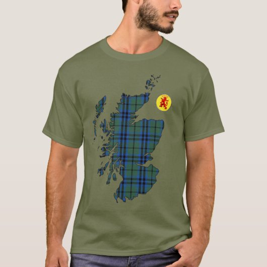 Clan Keith [EDIT] Tartan Karte T-Shirt (Vorderseite)