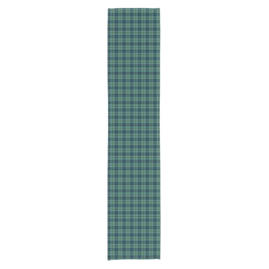 Clan Keith Light Green Ancient Scottish Tartan Kurzer Tischläufer (Vorderseite)