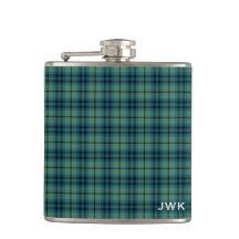 Clan Keith Light Green Scottish Tartan Monogram