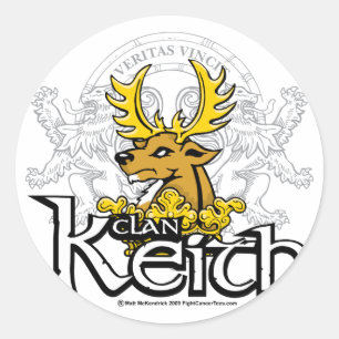 Clan Keith Runder Aufkleber