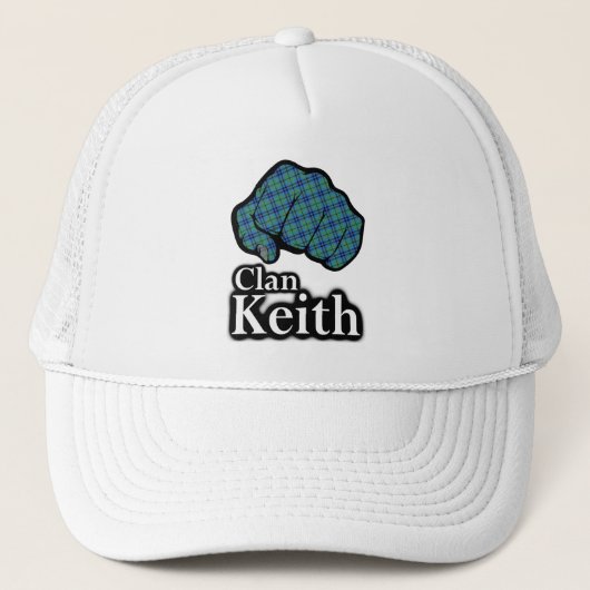 Clan Keith Scotland Proud Tartan Fist Truckerkappe (Vorderseite)
