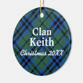 Clan Keith Scottish Tartan Keramik Ornament (Links)