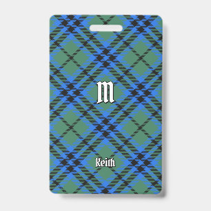 Clan Keith Tartan-Abzeichen Ausweis