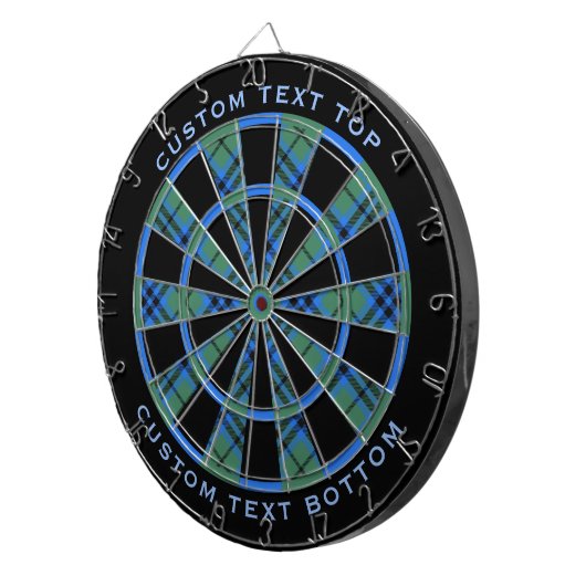 Clan Keith Tartan Dart Board Dartscheibe (Vorderseite rechts)
