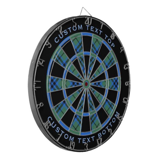 Clan Keith Tartan Dart Board Dartscheibe (Vorderseite Links)
