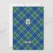 Clan Keith Tartan Einladung (Vorderseite)