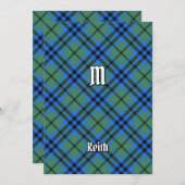 Clan Keith Tartan Einladung (Vorne/Hinten)