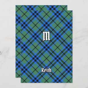 Clan Keith Tartan Einladung