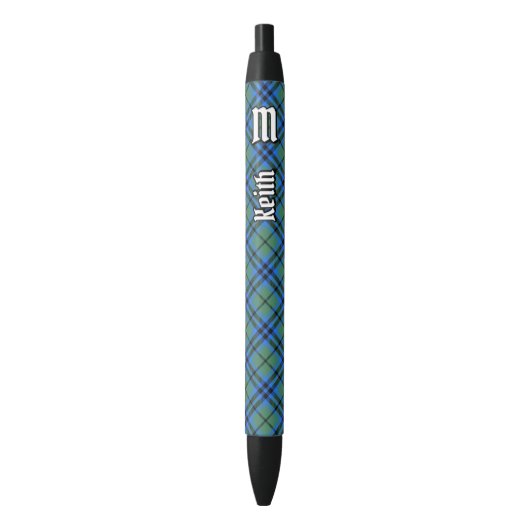 Clan Keith Tartan Ink Pen Kugelschreiber (Vorderseite Vertikal)