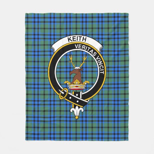 Clan Keith Tartan Kariert Fleecedecke (Vorderseite)