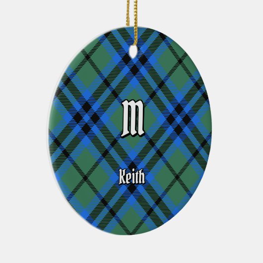 Clan Keith Tartan Keramik Ornament (Rechts)