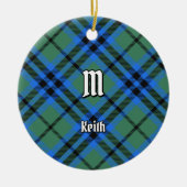 Clan Keith Tartan Keramik Ornament (Vorne)