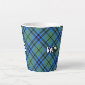 Clan Keith Tartan Latte Tasse (Vorderseite)