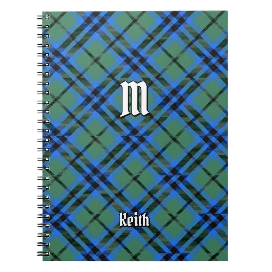 Clan Keith Tartan Notebook Notizblock (Vorderseite)