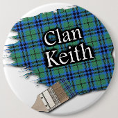 Clan Keith Tartan Paint Brush Button (Vorderseite)