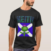 Clan Keith Tartan Scottish Family Name Scotland Pr T-Shirt (Vorderseite)
