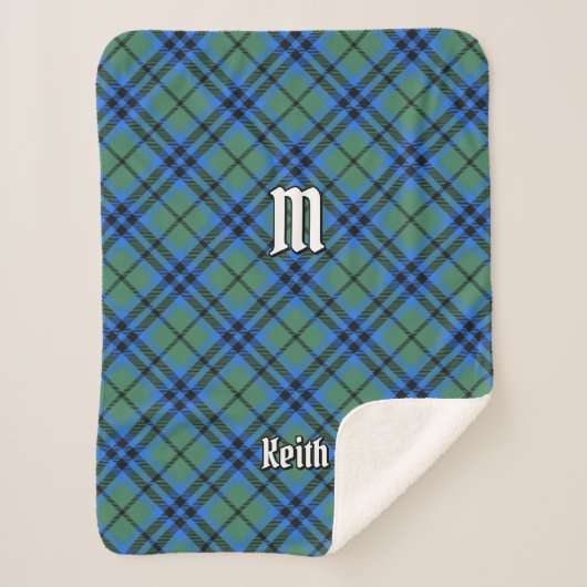 Clan Keith Tartan Sherpa Blanket Sherpadecke (Vorderseite)