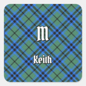 Clan Keith Tartan Square Sticker (Vorderseite)
