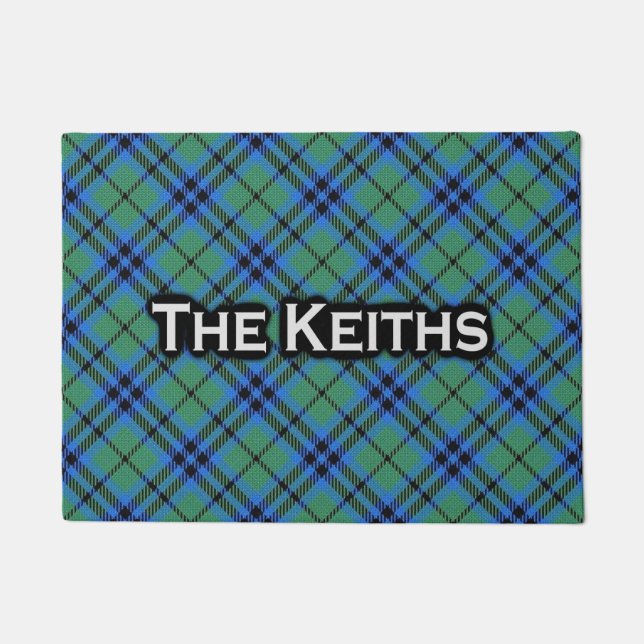 Clan Keith Tartan Willkommensmat Fußmatte (Vorderseite)