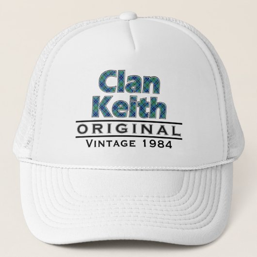Clan Keith Vintag anpassen Truckerkappe (Vorderseite)