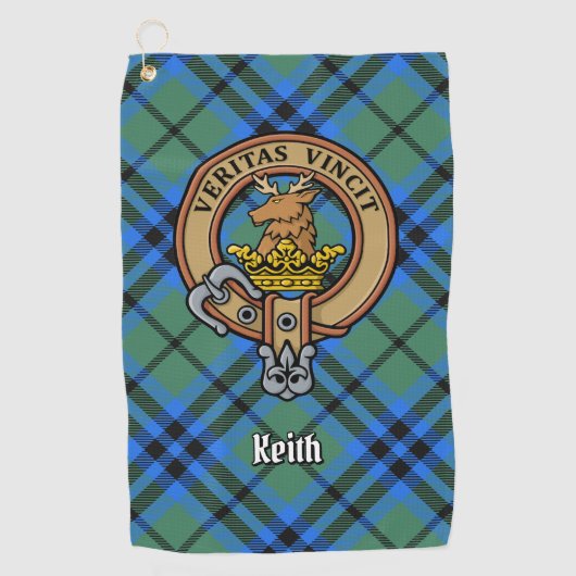 Clan Keith Wappen Golfhandtuch (Vorderseite)