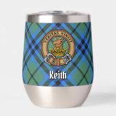 Clan Keith Wappen über Tartan (Vorderseite)