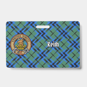 Clan Keith Wappen über Tartan Ausweis
