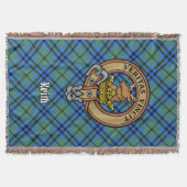 Clan Keith-Wappen über Tartan Decke (Vorderseite)