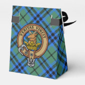 Clan Keith Wappen über Tartan Gevor Box Geschenkschachtel (Rückseite)