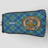 Clan Keith Wappen über Tartan Golf Headcover (Vorderseite)