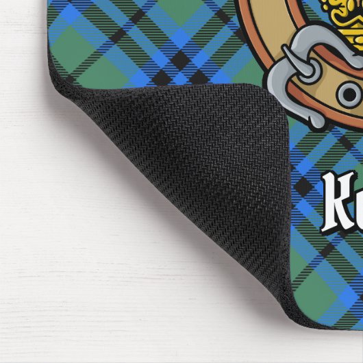 Clan Keith Wappen über Tartan Mousepad (Ecke)