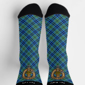 Clan Keith Wappen über Tartan Socken (Oben)
