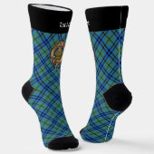 Clan Keith Wappen über Tartan Socken (Gewinkelt)