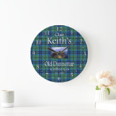 Clan Keith's Old Dunnottar Coffee Co. Große Wanduhr (Zuhause)