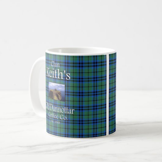 Clan Keith's Old Dunnottar Coffee Co. Kaffeetasse (Vorderseite Links)