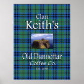 Clan Keith's Old Dunnottar Coffee Co. Poster (Vorne)