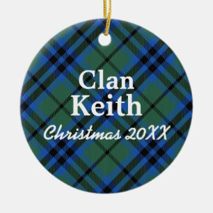 Clan-KeithScottishTartan Keramik Ornament