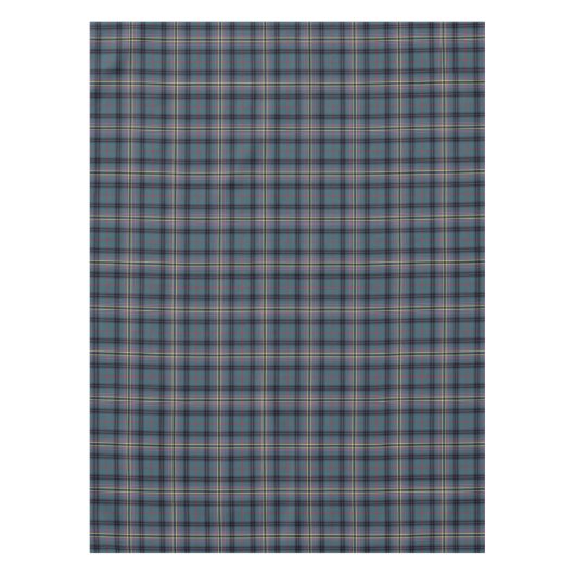 Clan Kennedy Aquamarin Green und Black Ancient Tar Tischdecke (Vorderseite)