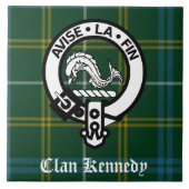 Clan Kennedy Crest Tartan Fliese (Vorderseite)