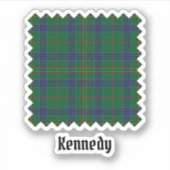 Clan Kennedy Tartan Aufkleber (Vorderseite)