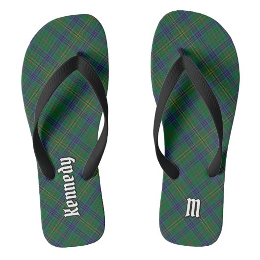 Clan Kennedy Tartan Badesandalen (Fußbett)