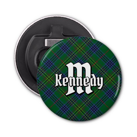 Clan Kennedy Tartan Bottle Opener Flaschenöffner (Vorderseite)