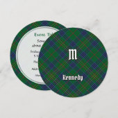 Clan Kennedy Tartan Einladung (Vorne/Hinten)